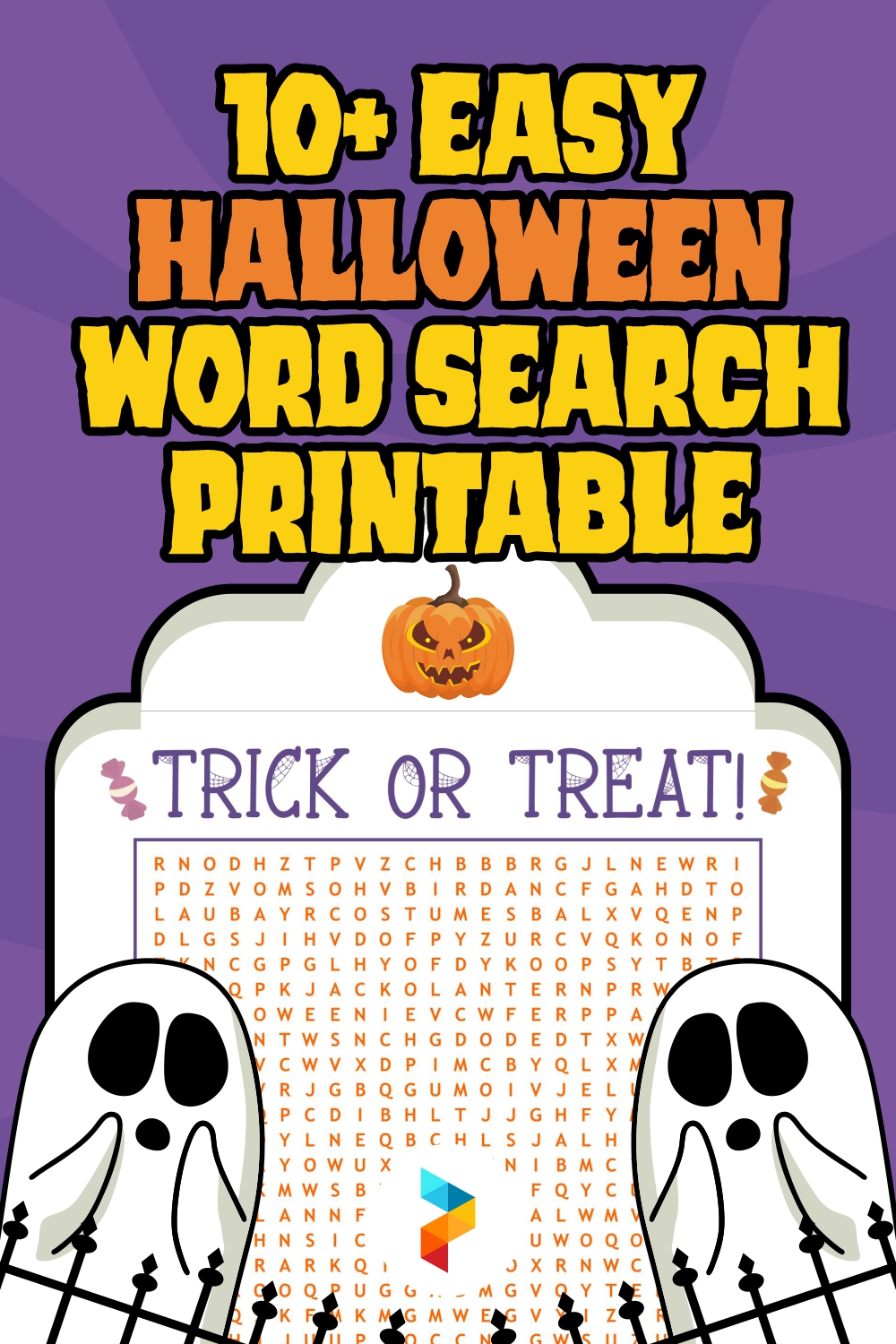 Easy Halloween Word Search Printable