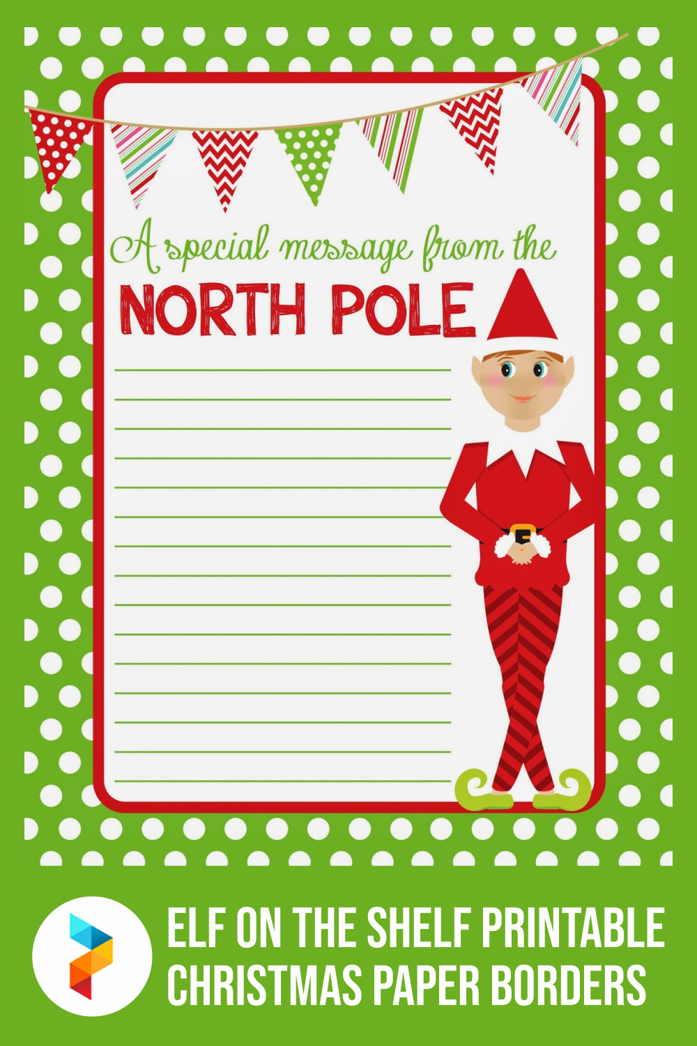 4 Best Elf On The Shelf Free Printable Christmas Paper Borders Printablee Com