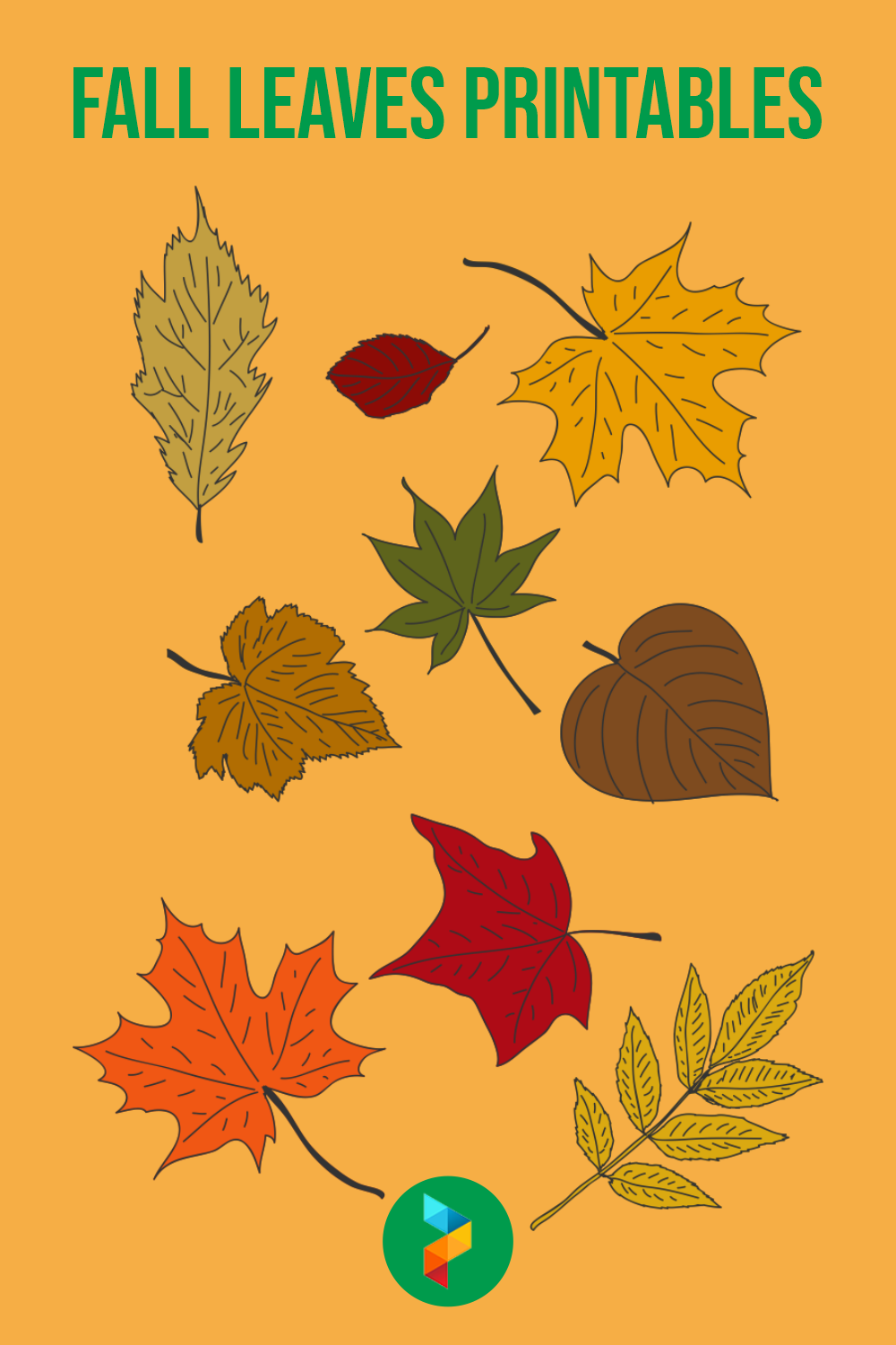 Fall Leaves 10 Free PDF Printables Printablee