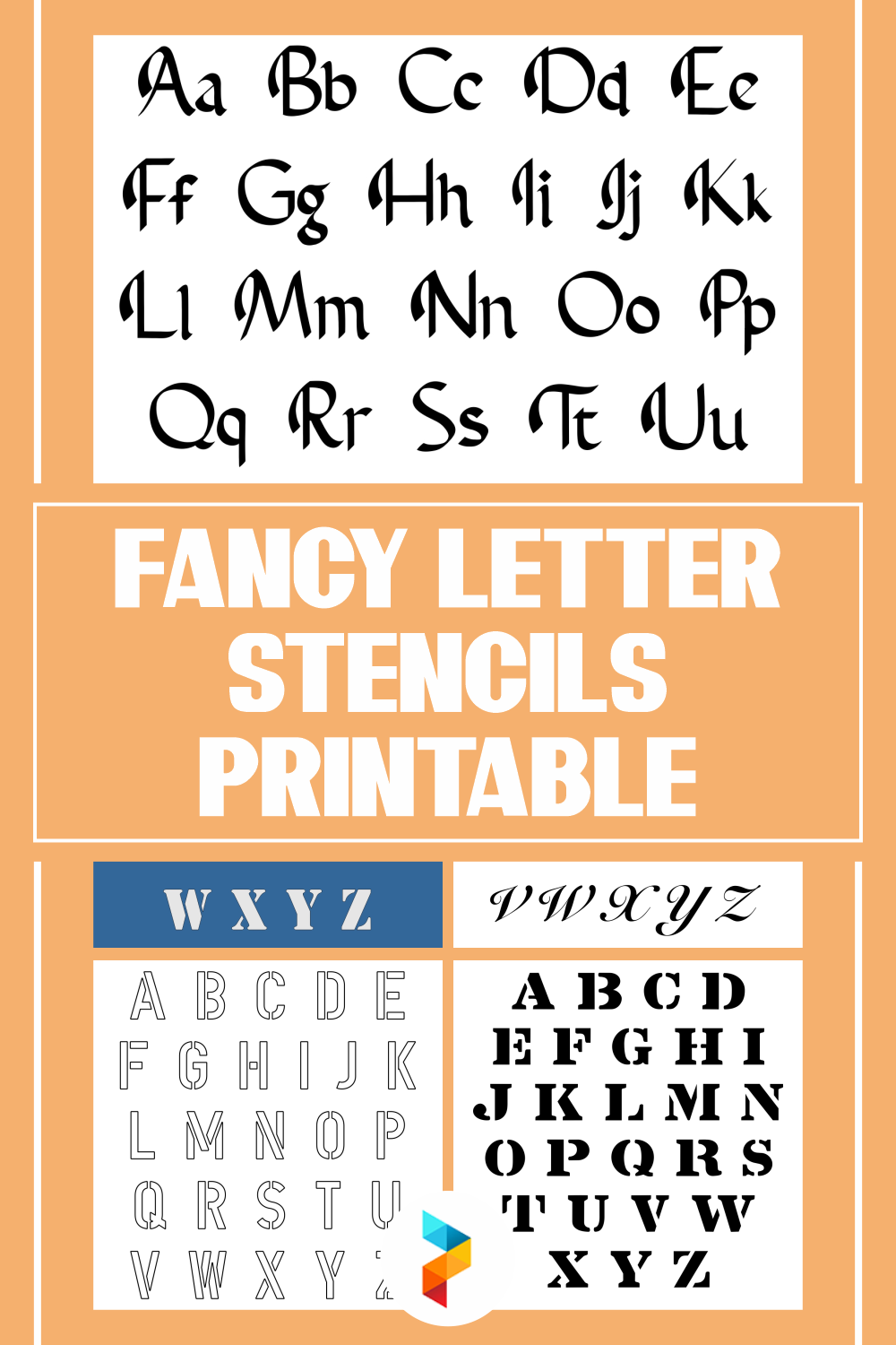Fancy Letter Stencils Printable
