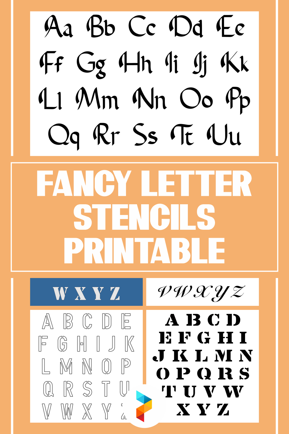 10 Best Fancy Letter Stencils Free Printable