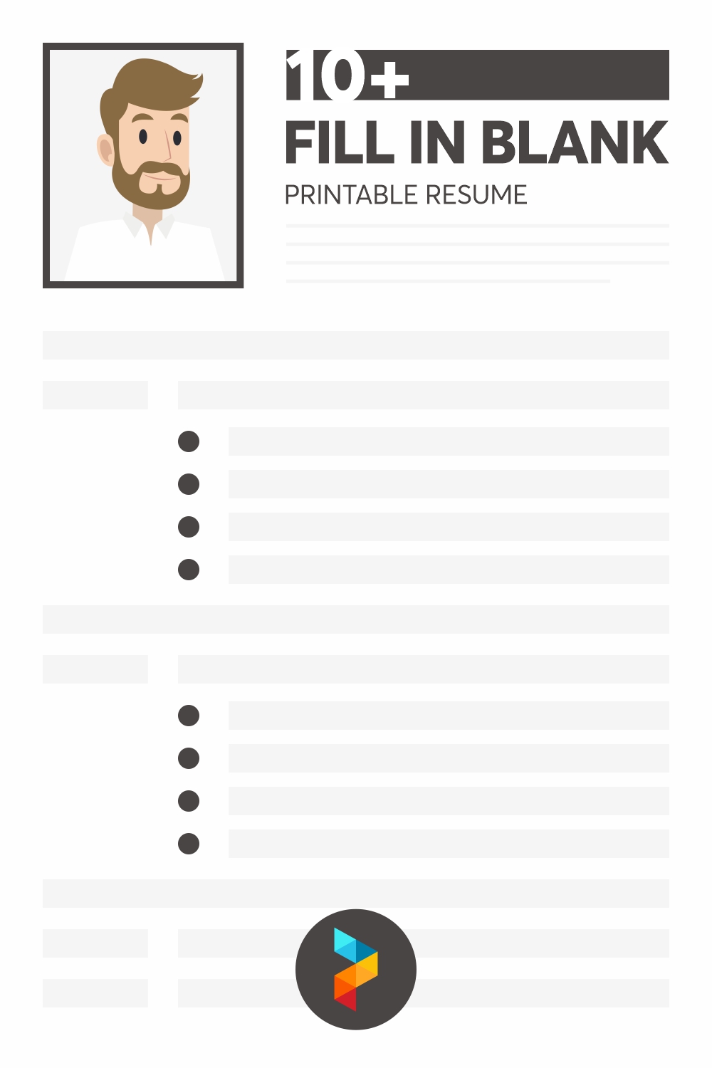 Fill In Blank Printable Resume