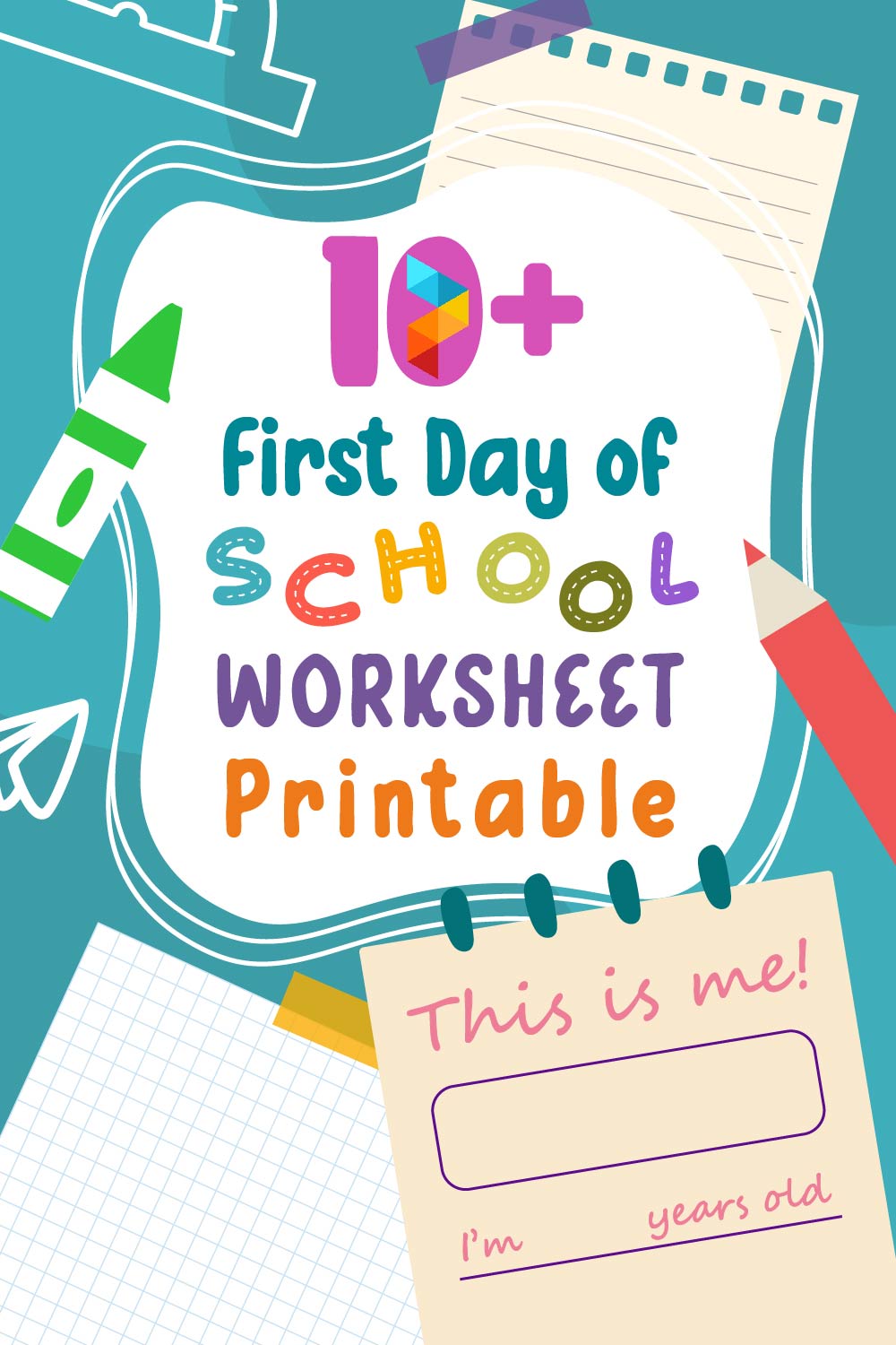 First Day Of School Printable Worksheets