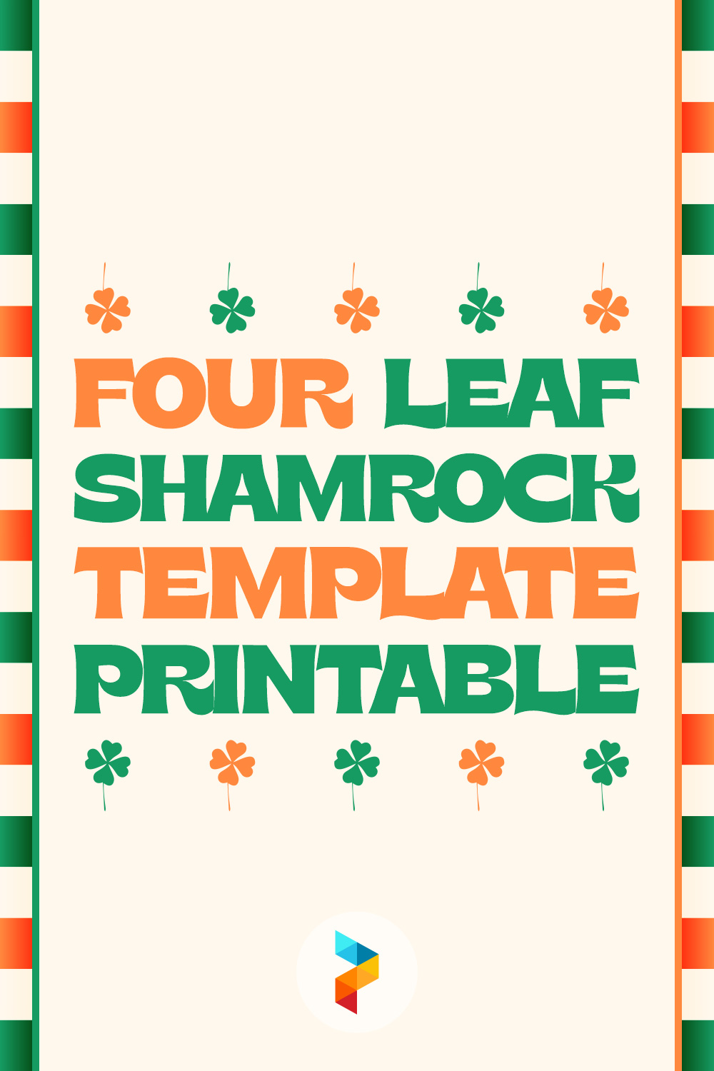 Four Leaf Shamrock Template Printable