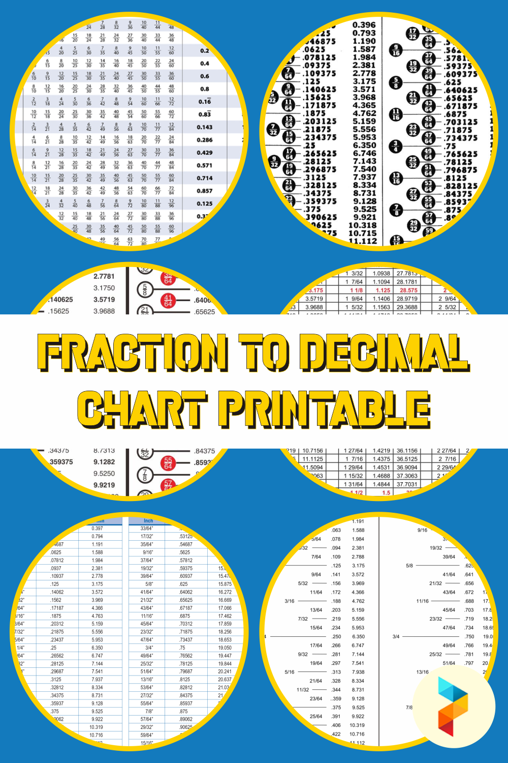 10 Best Fraction To Decimal Chart Printable