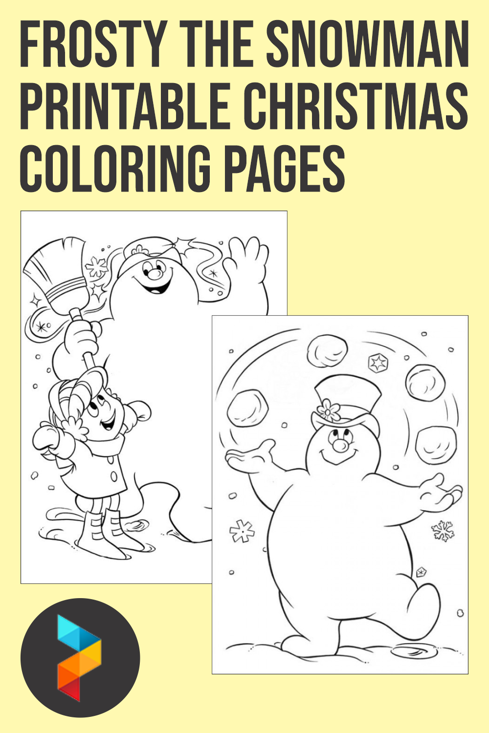 7 Best Frosty The Snowman Free Printable Christmas Coloring Pages PDF