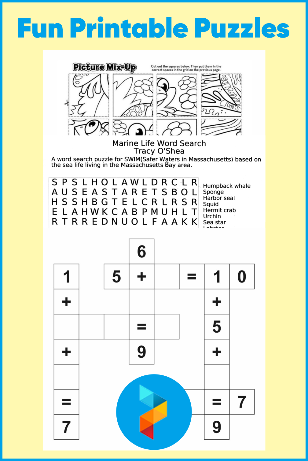 Printable Cut Out Puzzles For Kids
