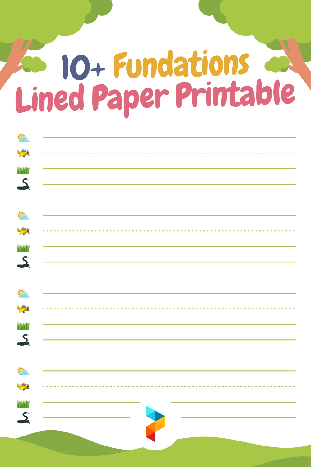 Fundations Lined Paper Printable