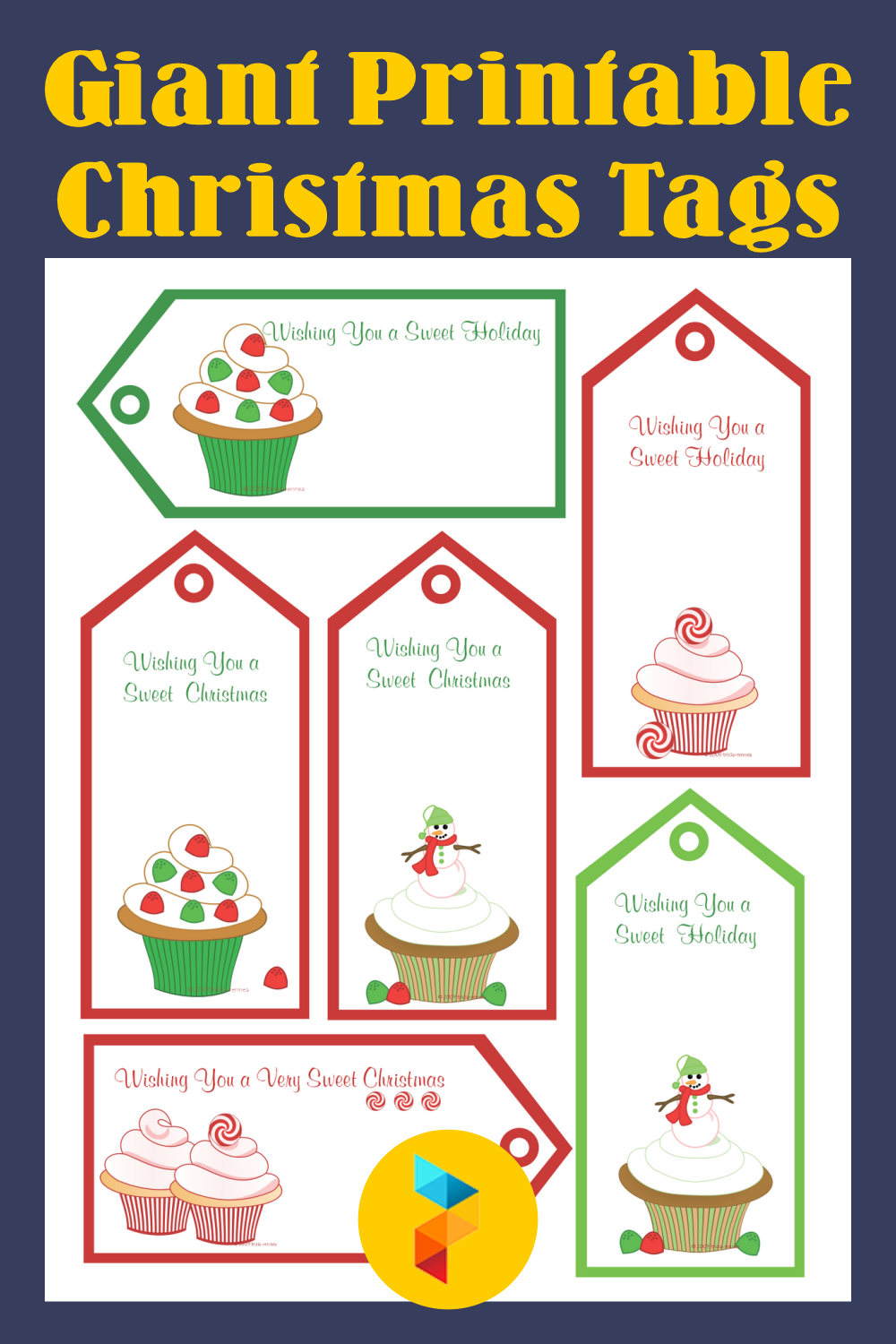 6 Best Giant Printable Christmas Tags PDF for Free at Printablee