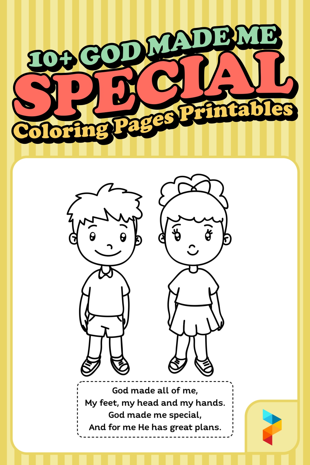 God Made Me Special Coloring Pages