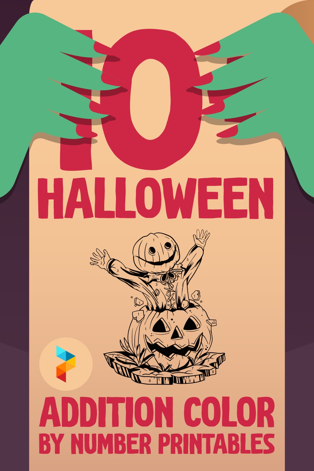 Halloween Addition Color By Number Printables