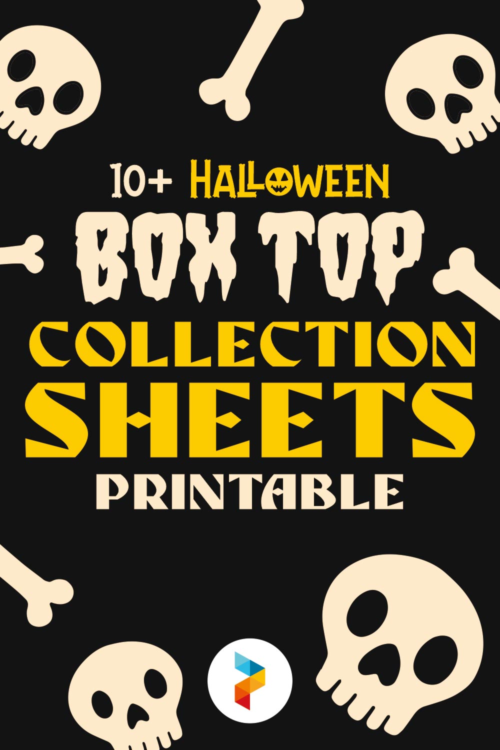 Halloween Box Top Collection Sheets Printable