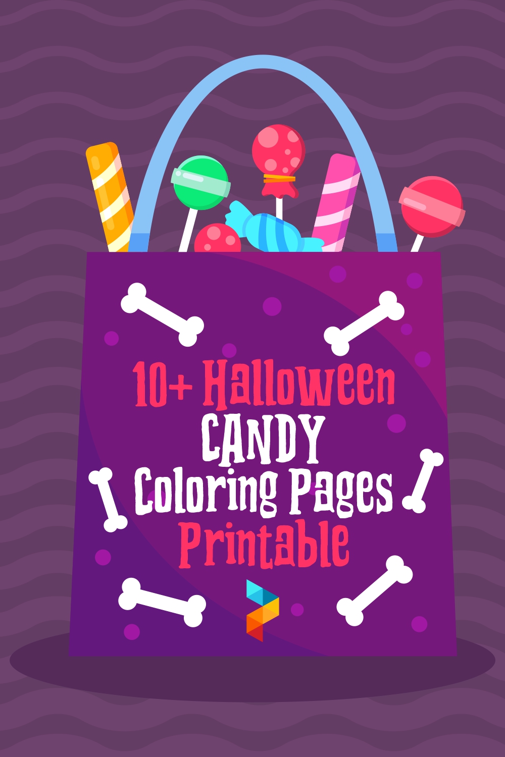 Halloween Candy Coloring Pages Printable