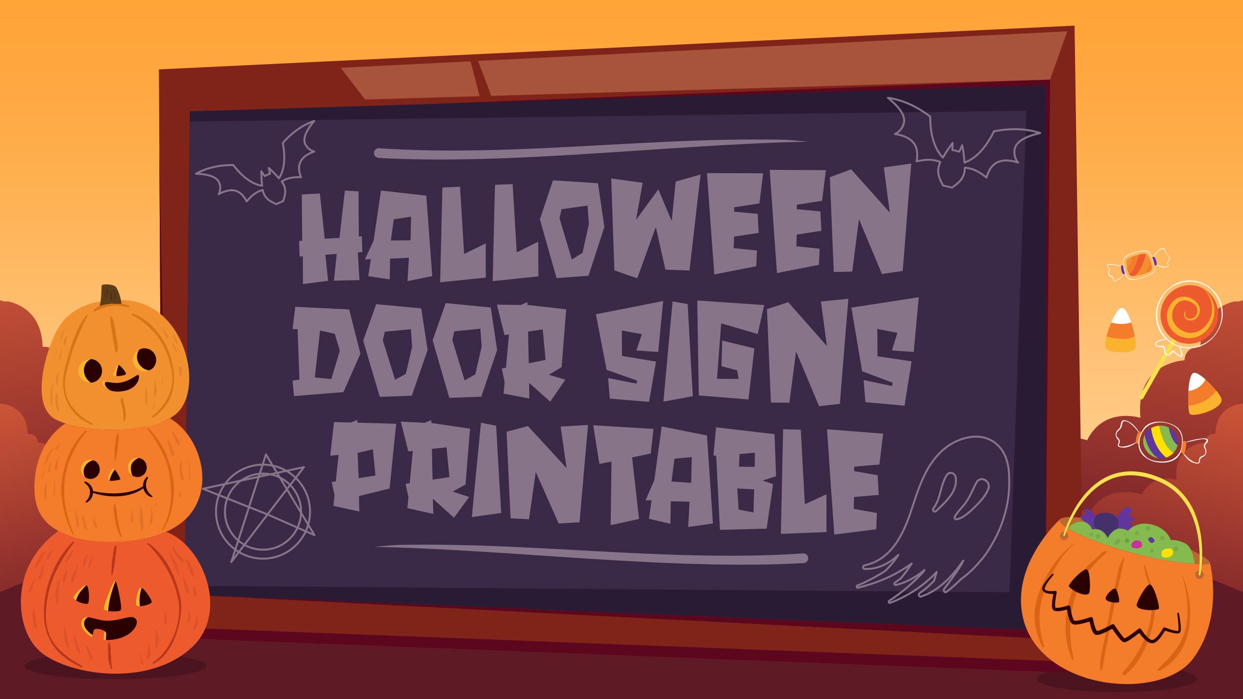 Halloween Door Signs