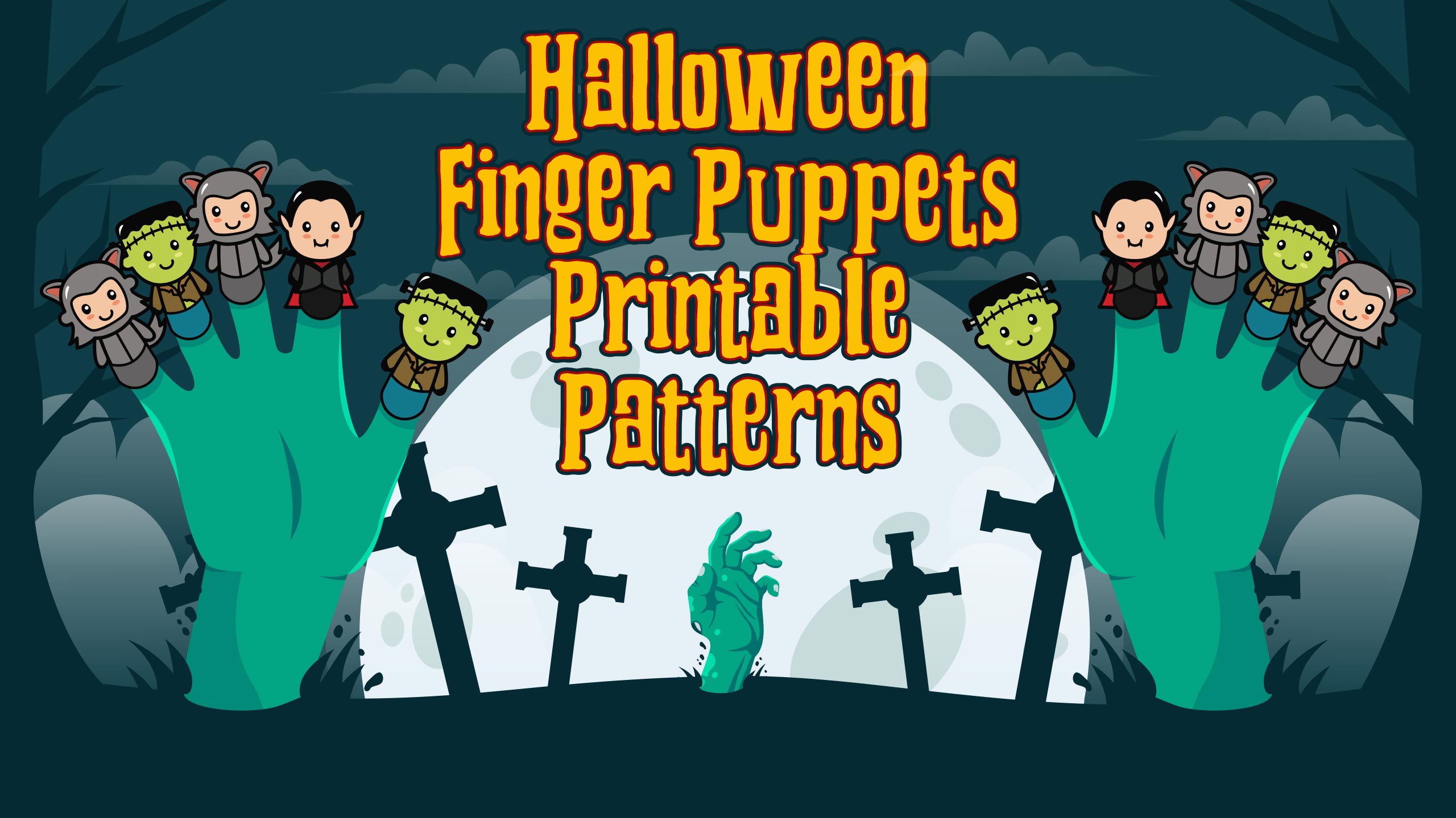 Halloween Finger Puppets  Patterns