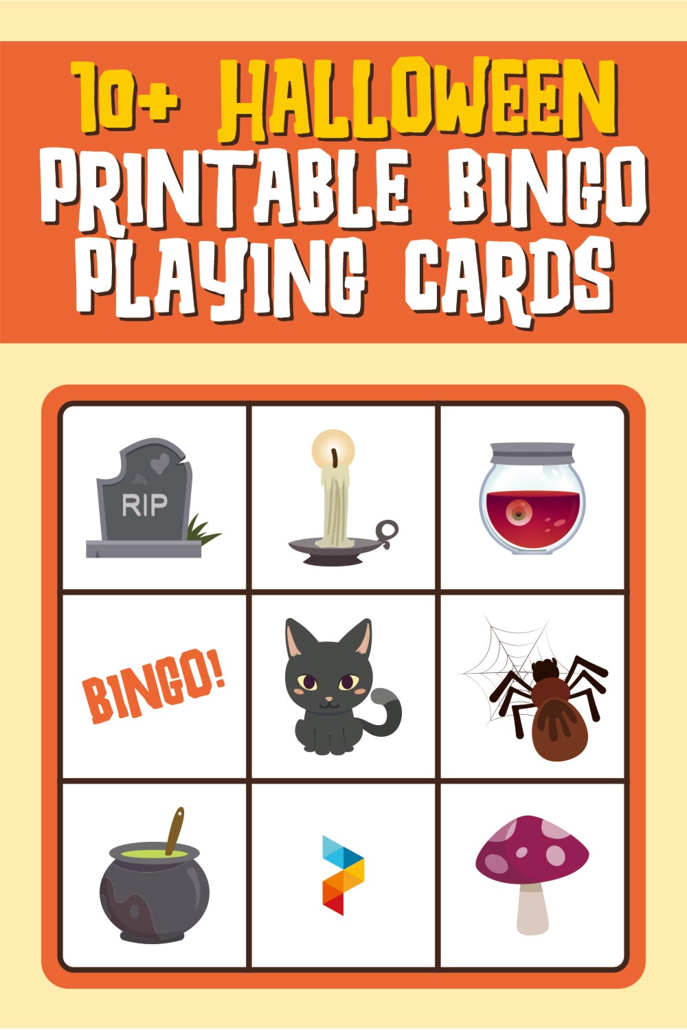Halloween Printable Bingo Playing Cards