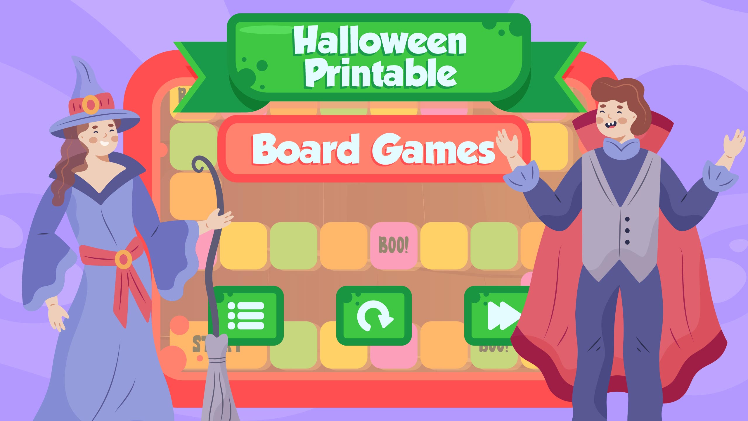 Halloween Printable Board Games