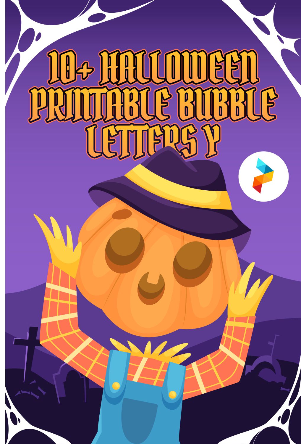 Halloween Printable Bubble Letters Y