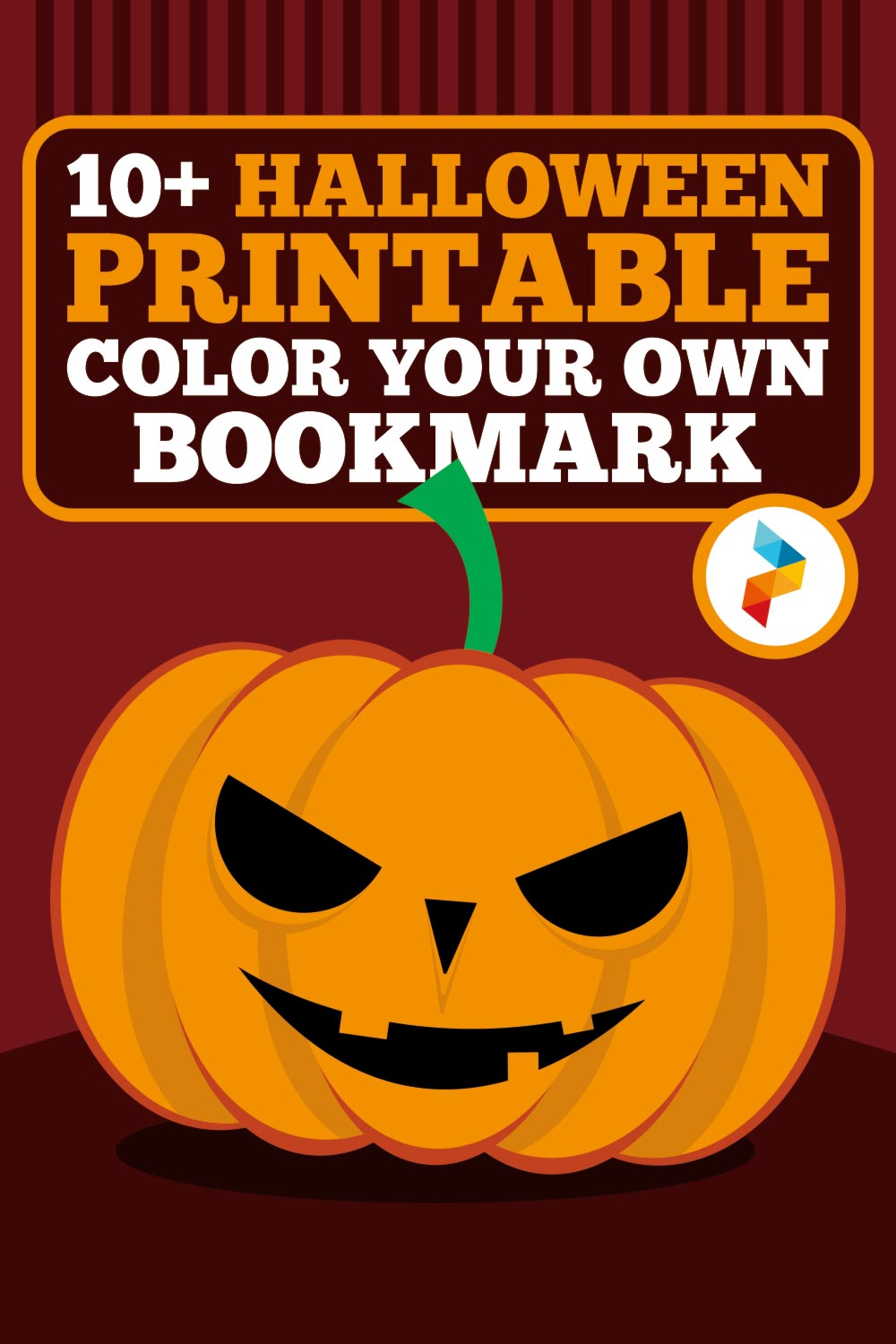 Halloween Printable Color Your Own Bookmark