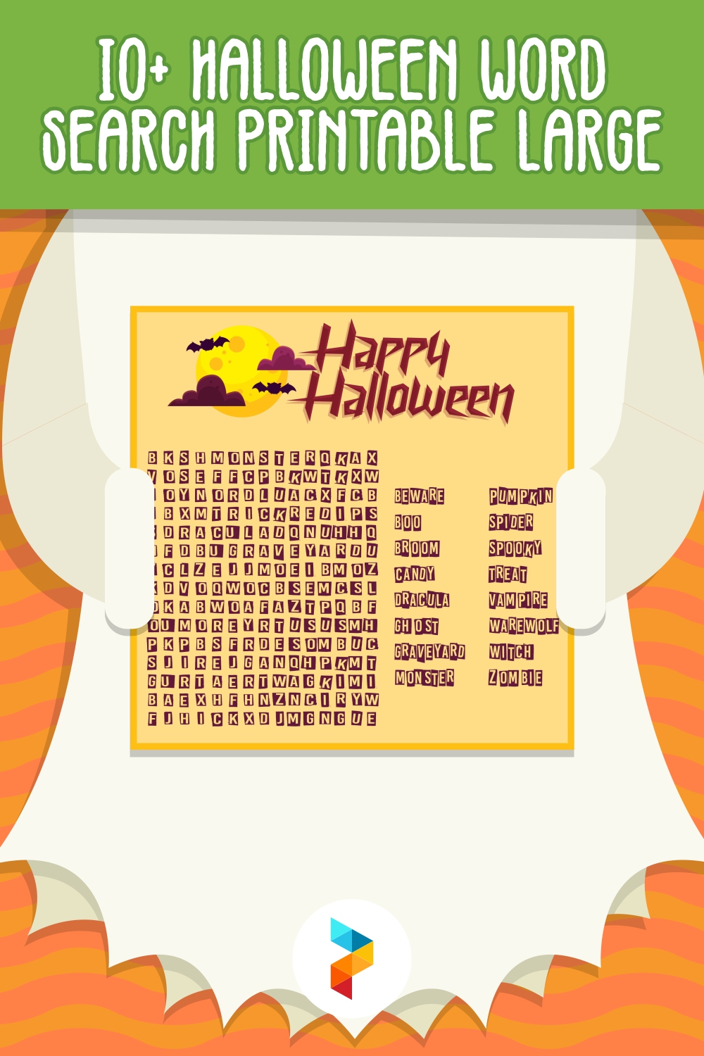 Halloween Word Search Large