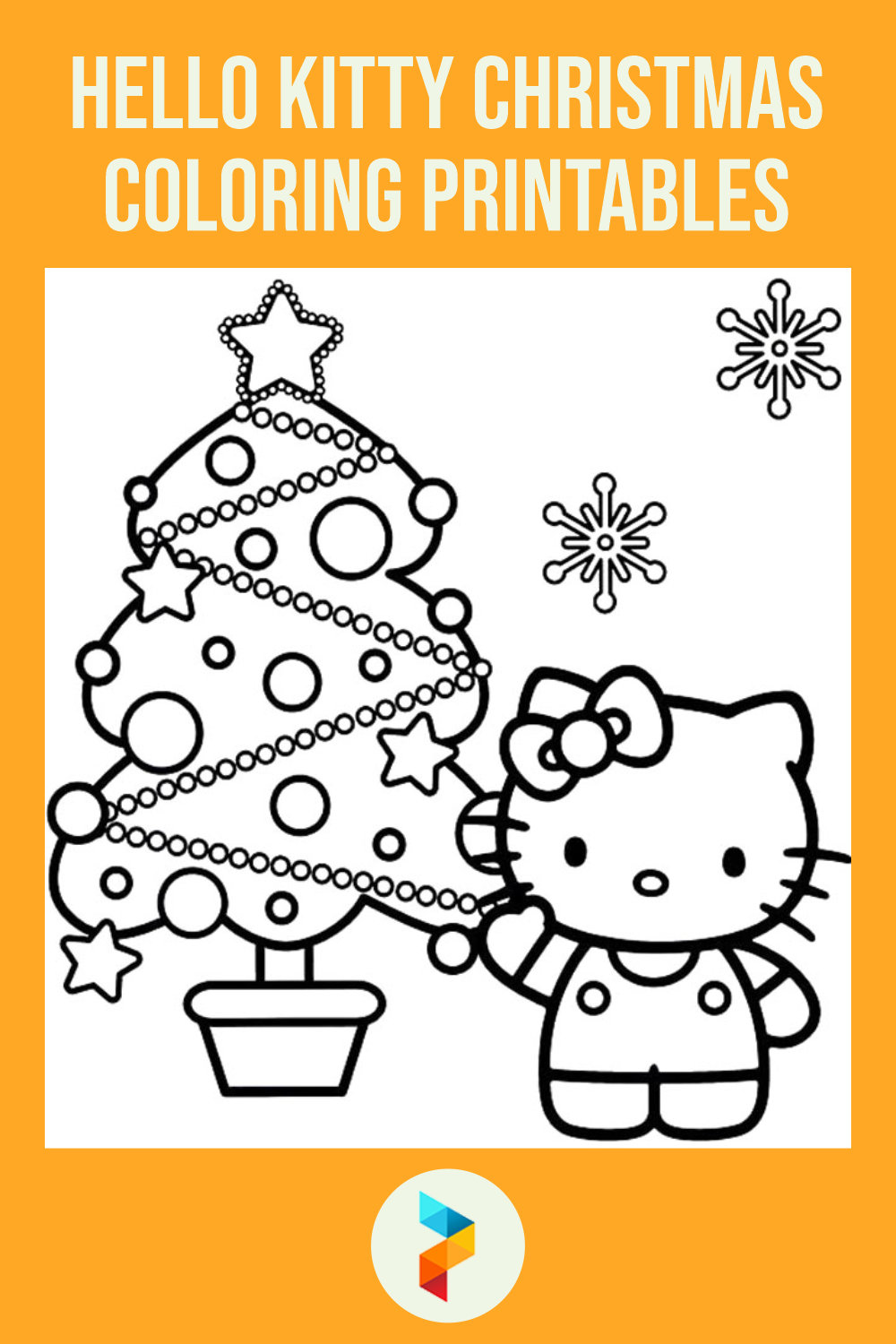 Hello Kitty Christmas Coloring