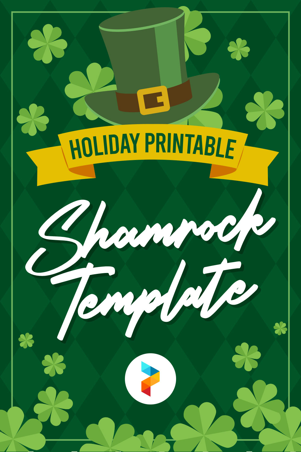 Holiday Printable Shamrock Template