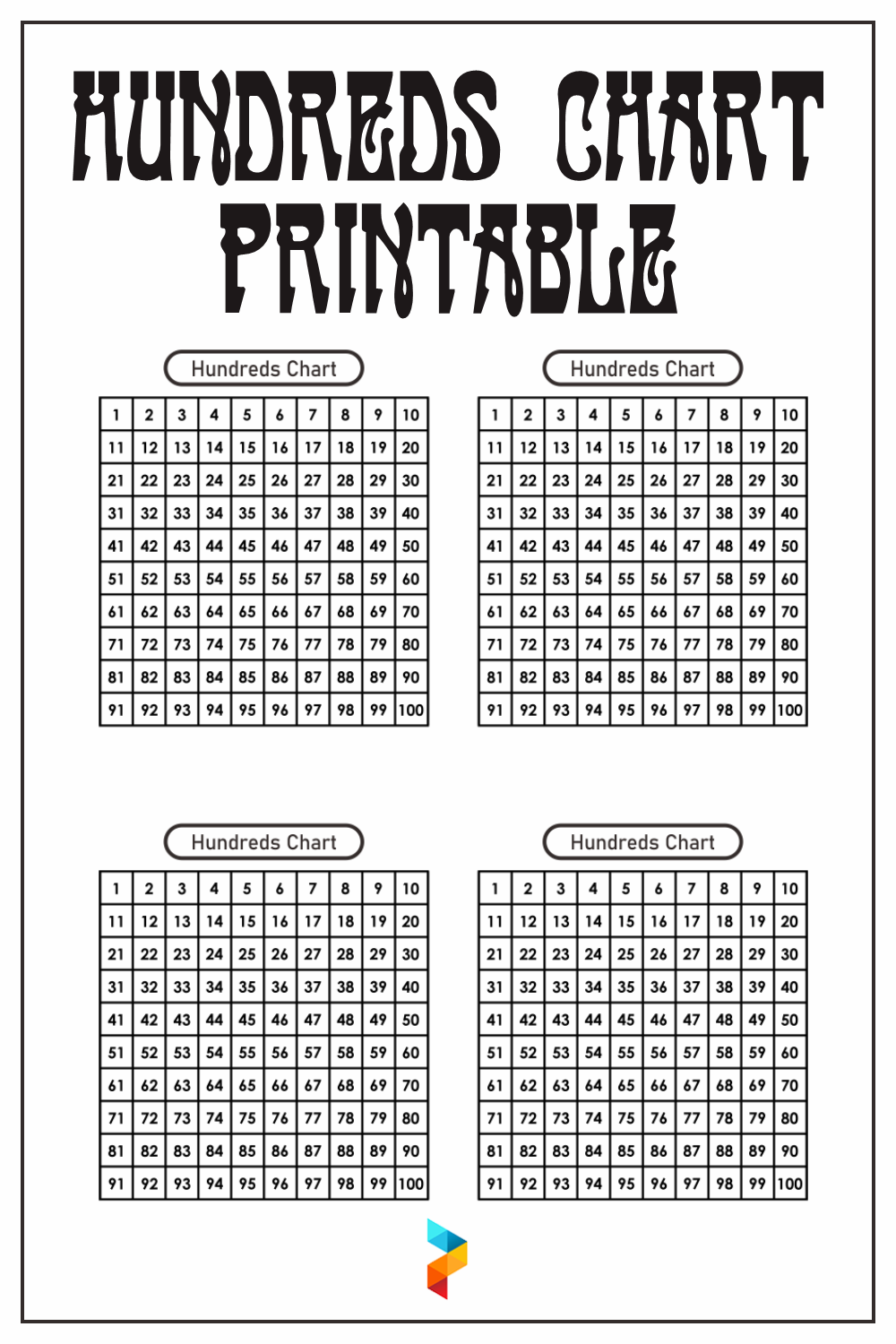 Small Hundreds Chart Printable Printable World Holiday