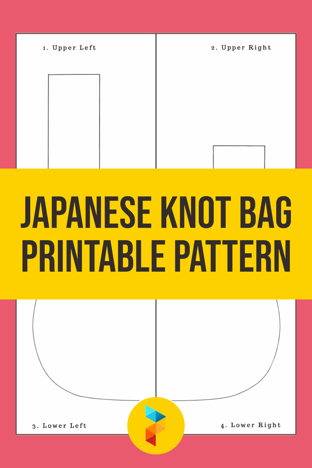 Japanese Knot Bag Printable Pattern