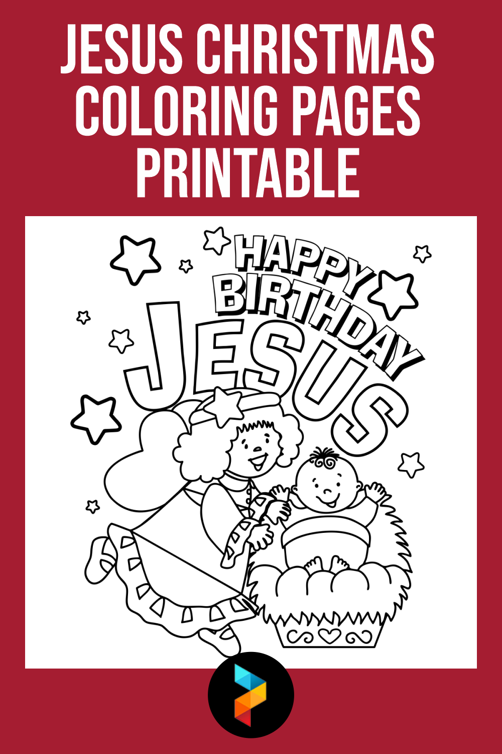 Jesus Christmas Coloring Pages