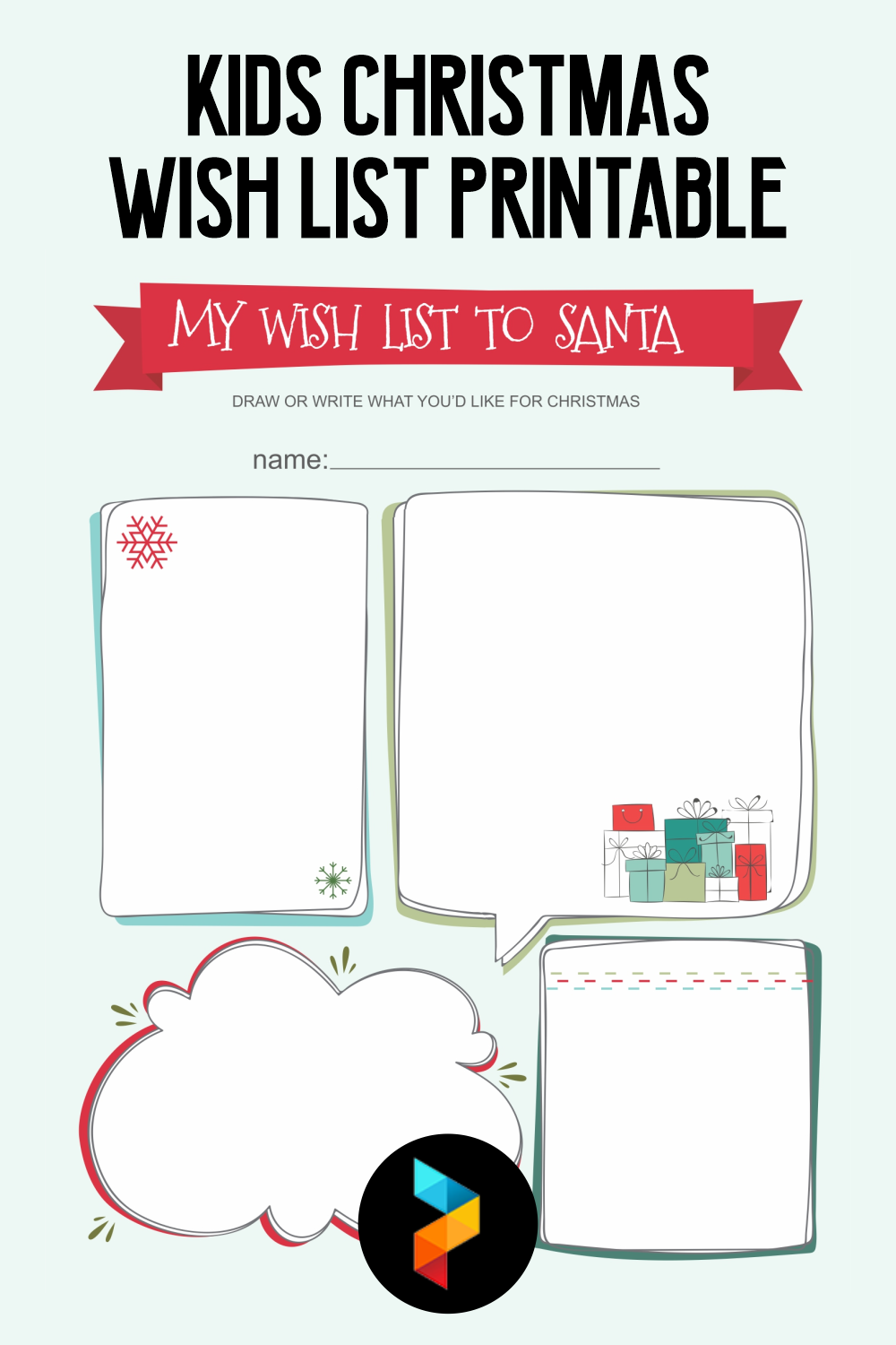 Kids Christmas Wish List 6 Free PDF Printables Printablee