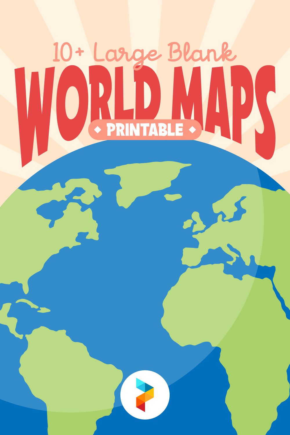 Large Blank World Maps Printable