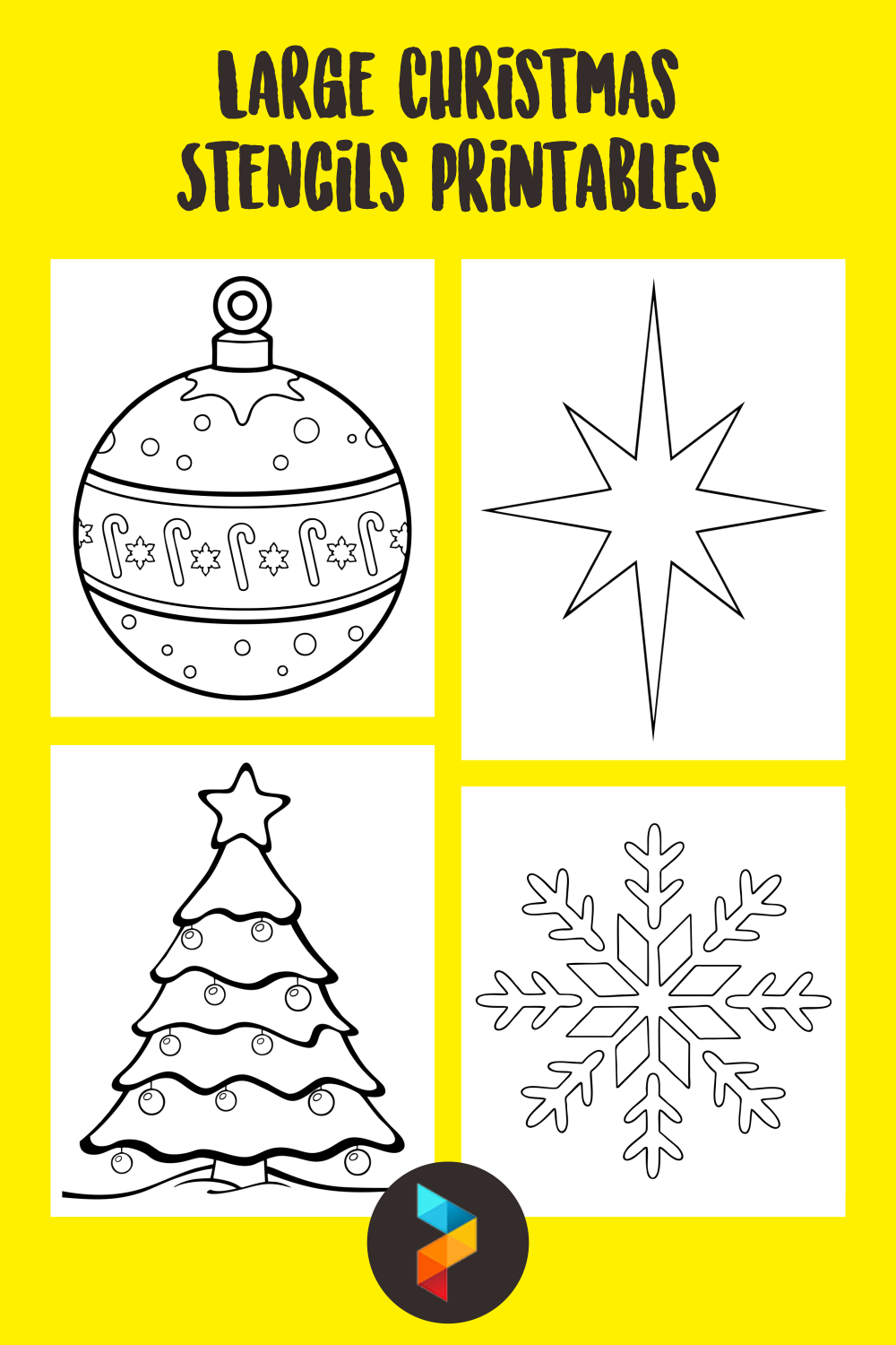 Best Large Christmas Stencils Printables Printablee Com