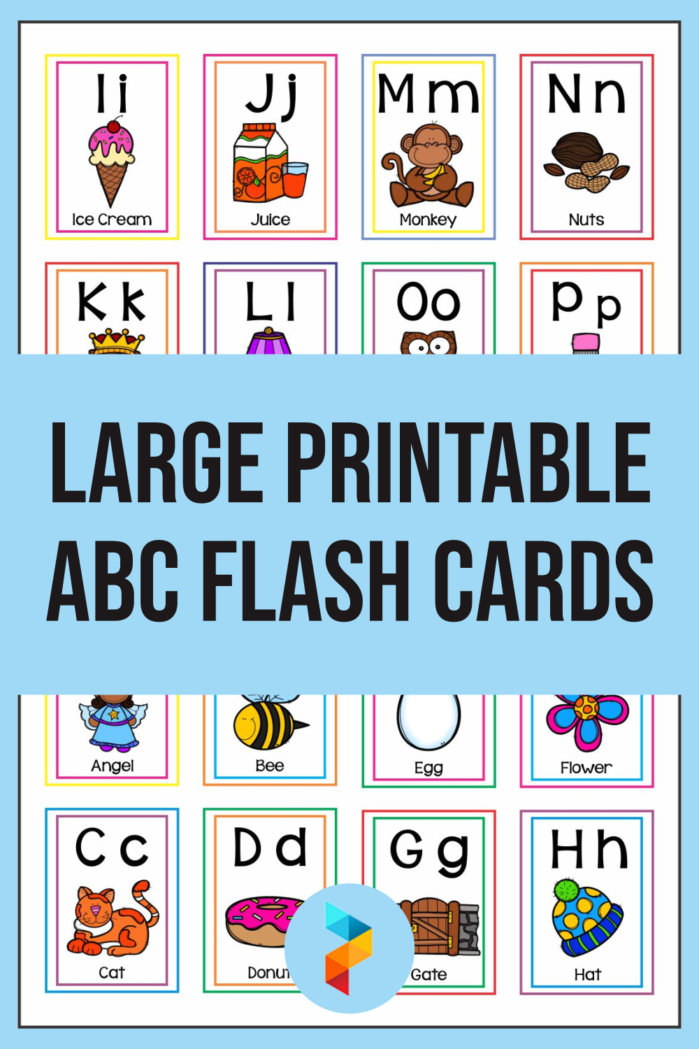 Large Printable ABC Flash Cards