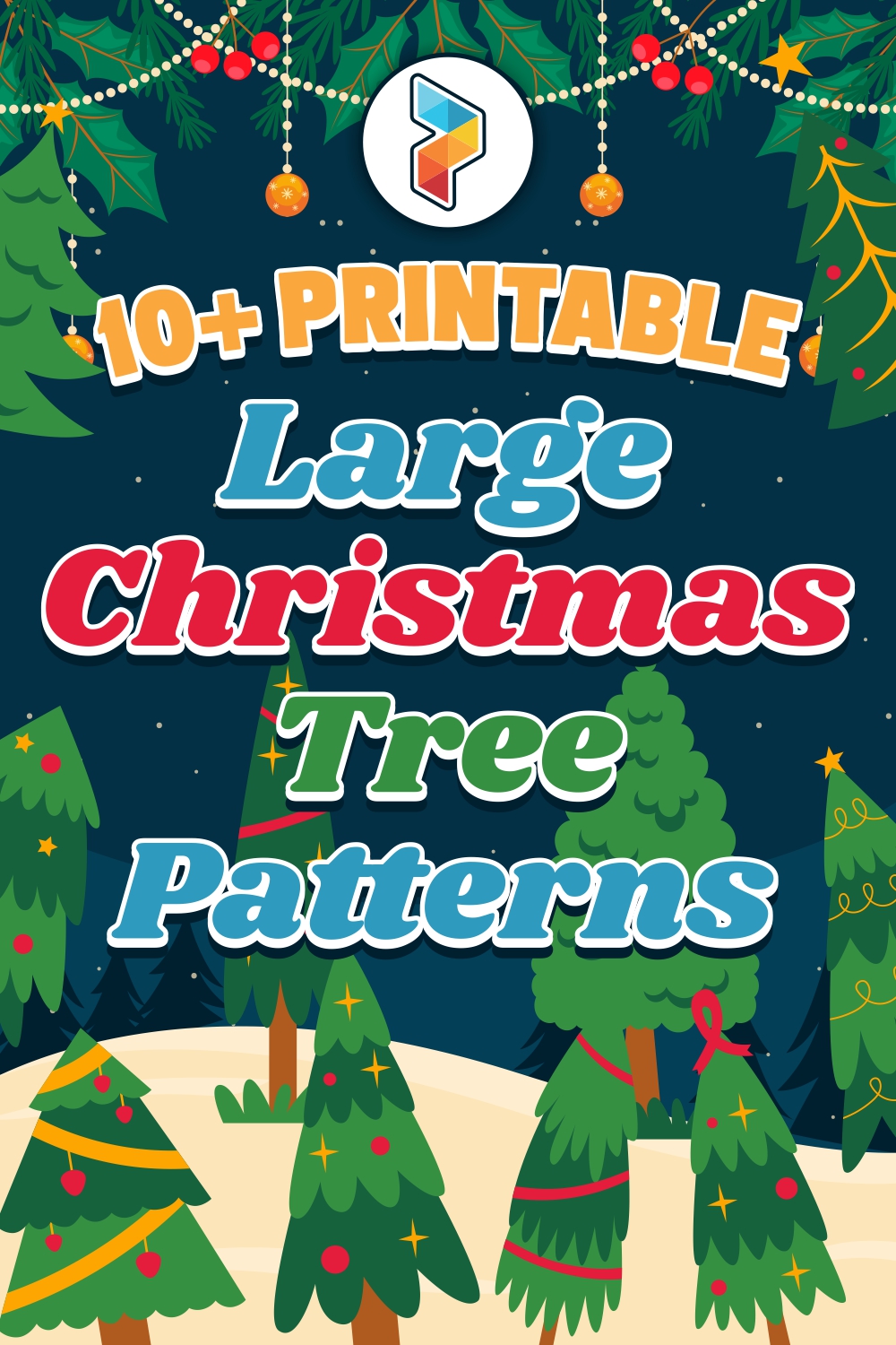 Large Printable Christmas Tree Patterns