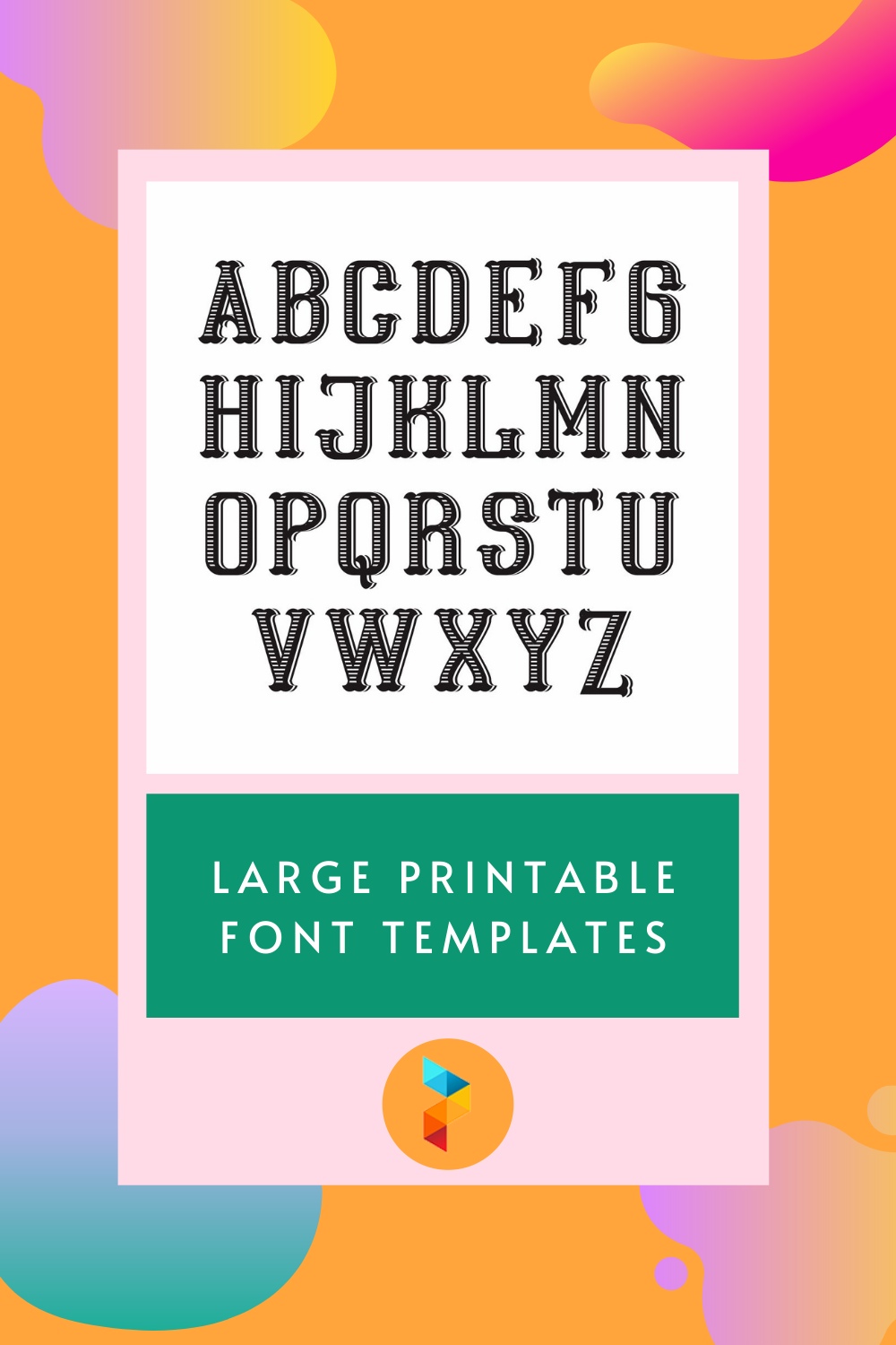 Large Printable Font Templates
