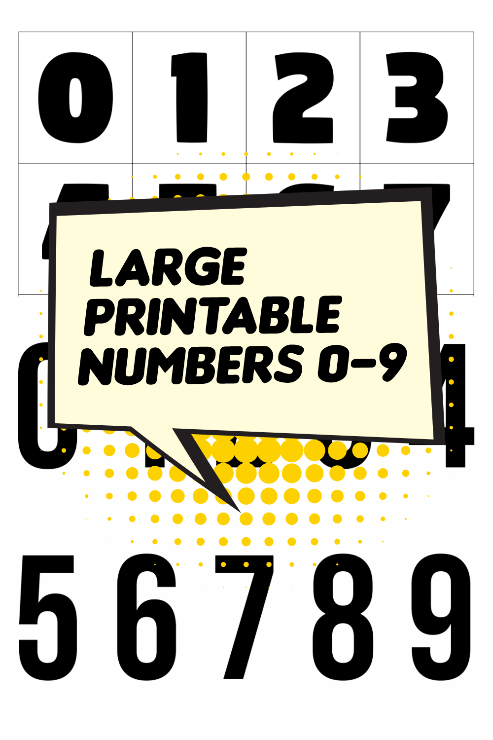 10 Best Large Printable Numbers 0-9 - printablee.com