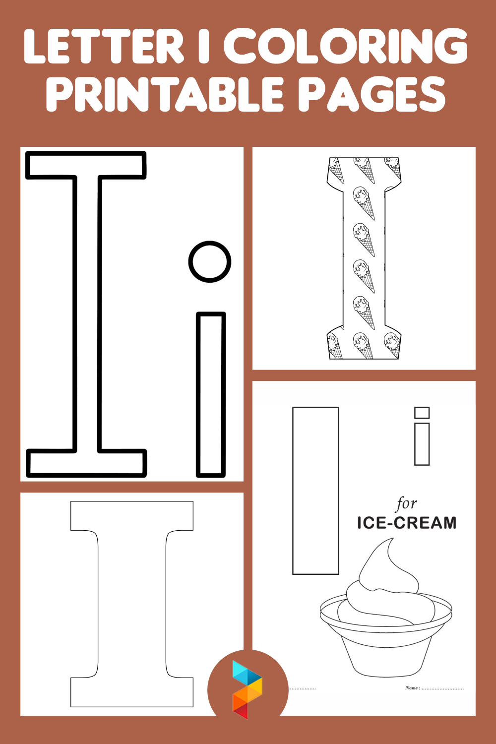 Letter I Coloring Printable Pages