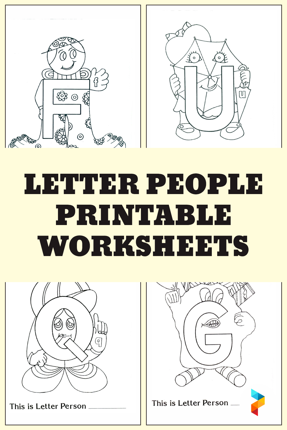Letter People Printable Worksheets