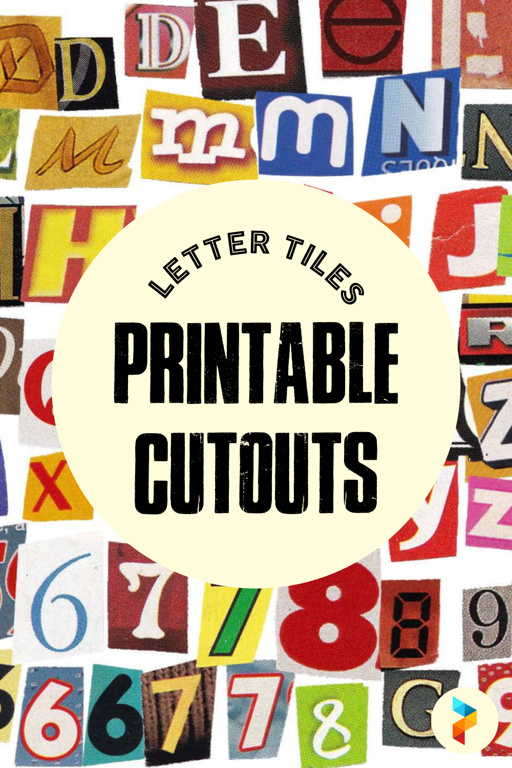 Letter Tiles Cutouts Letter Tiles Cutouts