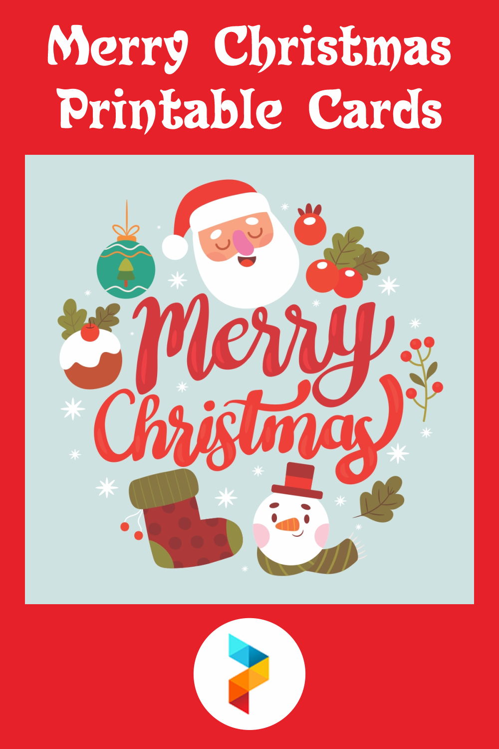 10 Best Merry Christmas Printable Cards - printablee.com