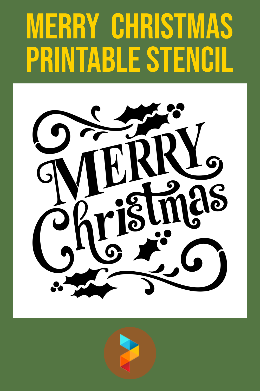 15 Best Merry Christmas Free Printable Stencil PDF for Free at Printablee