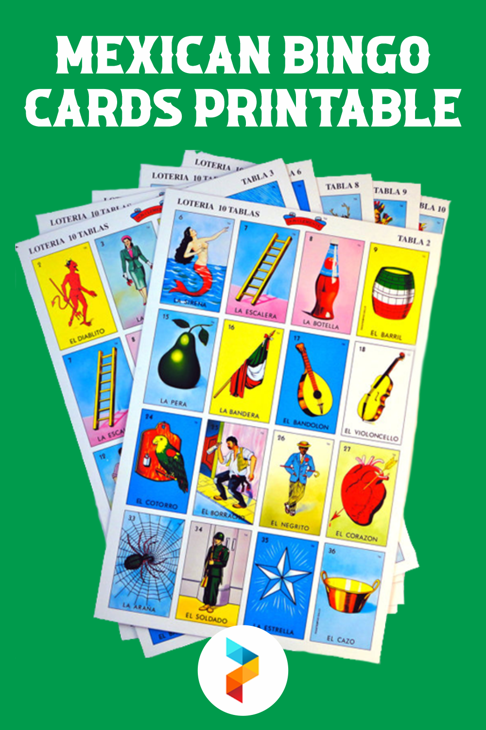 Mexican Bingo Cards Printable