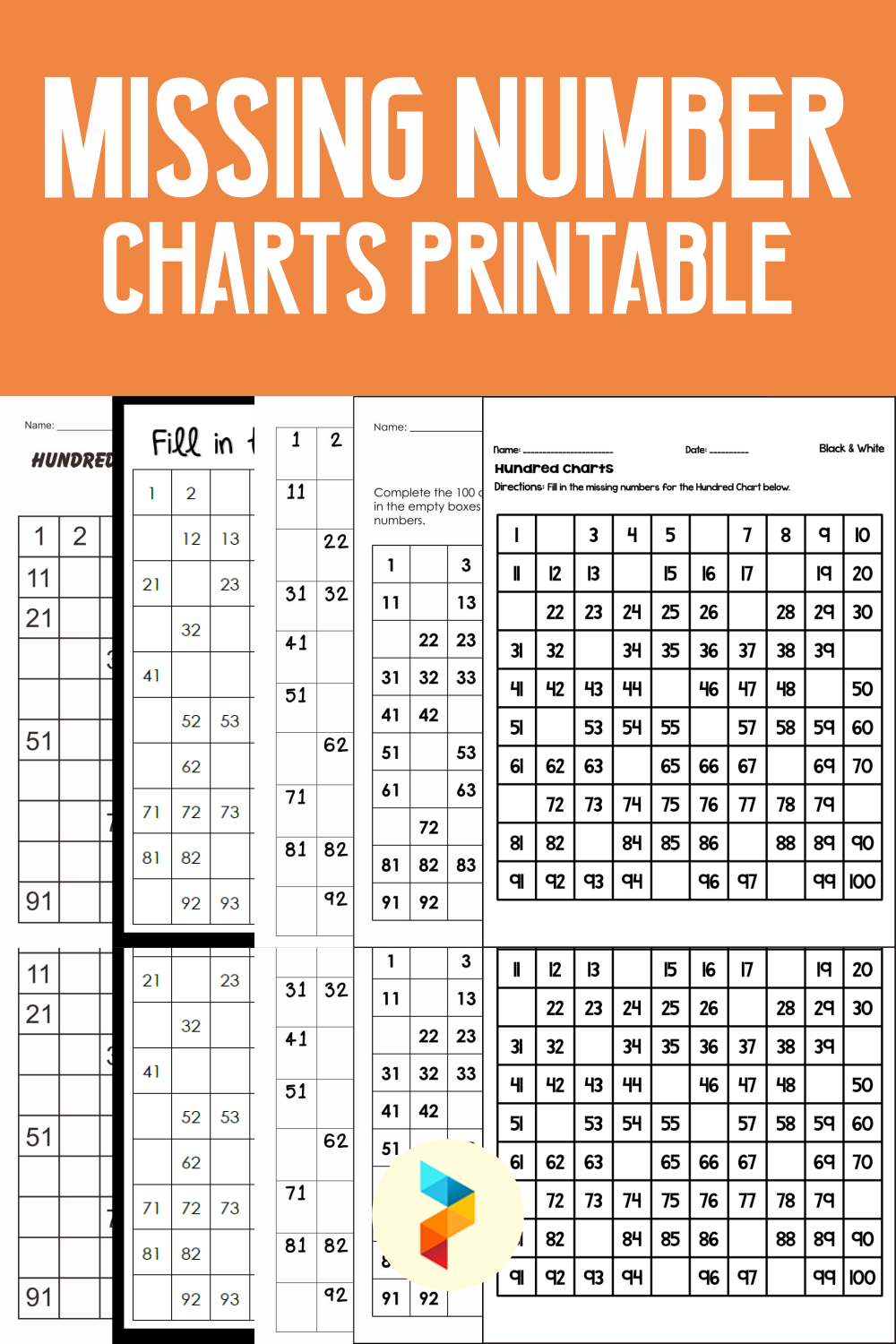 Number Charts Printable