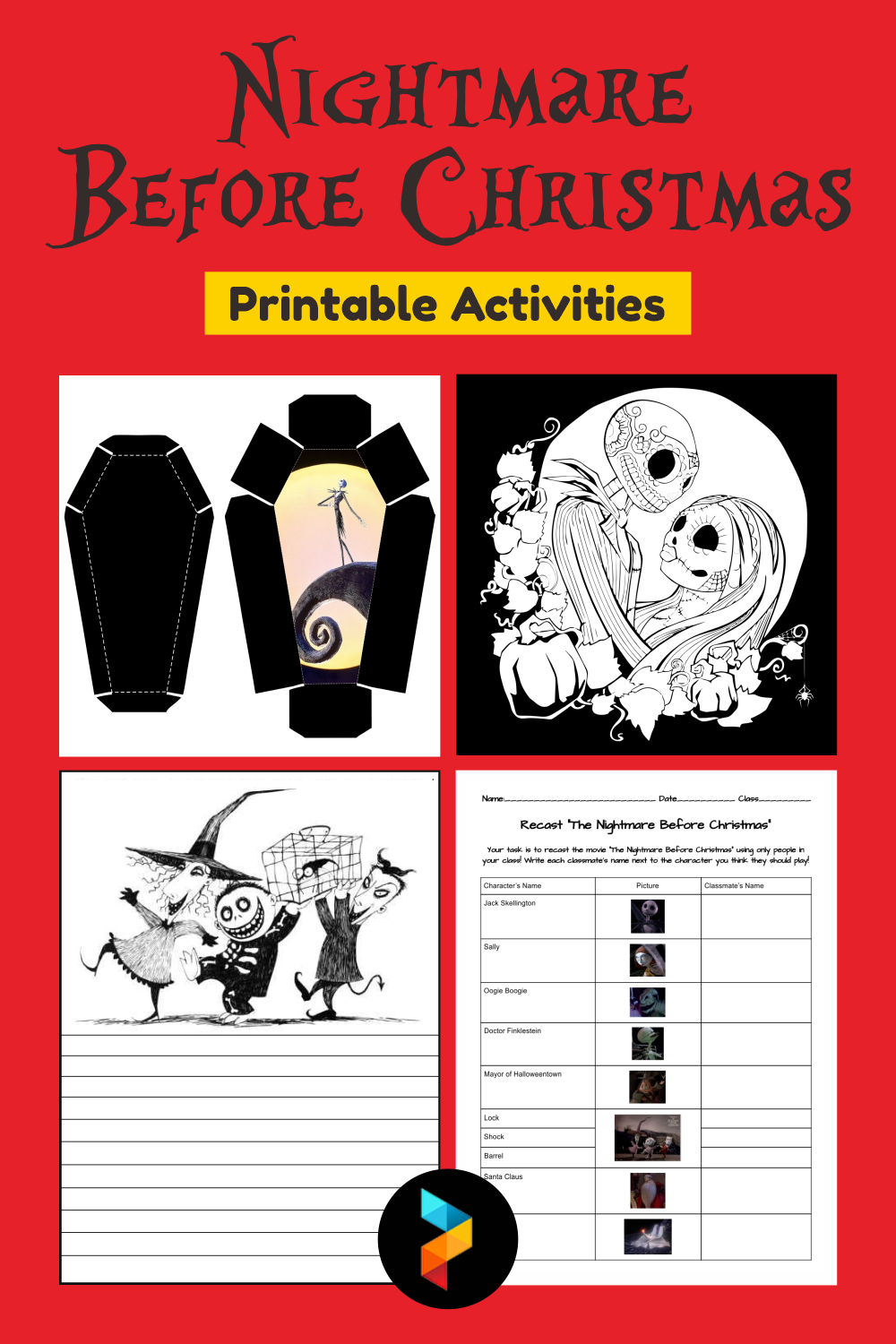 Nightmare Before Christmas Activities