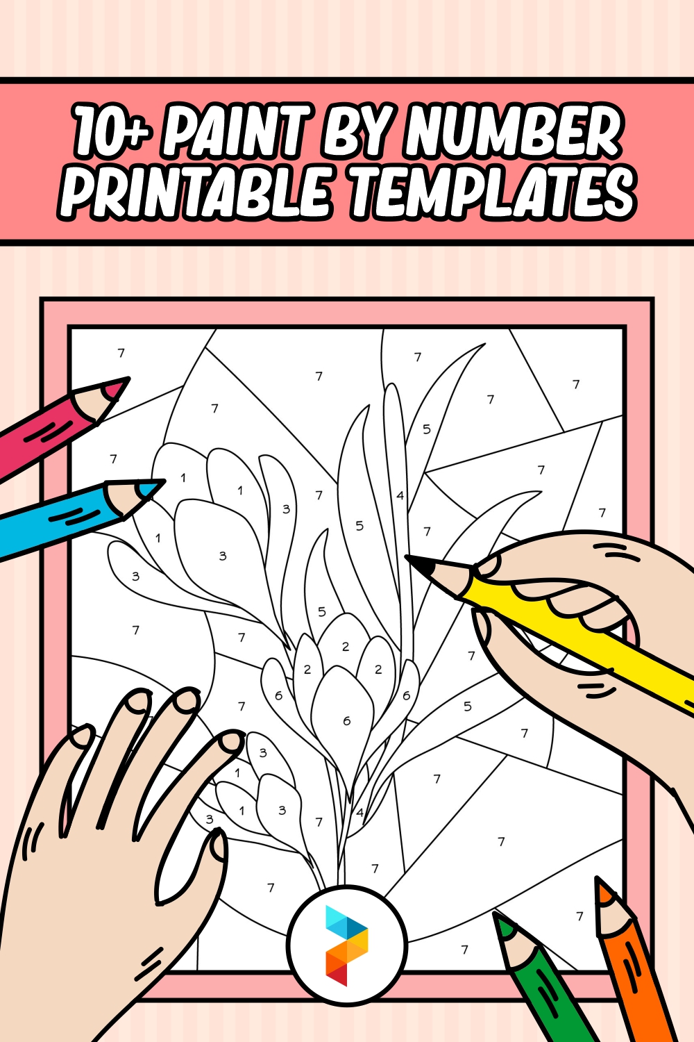 10 Best Paint By Number Printable Templates - printablee.com  Abstract  coloring pages, Detailed coloring pages, Adult color by number