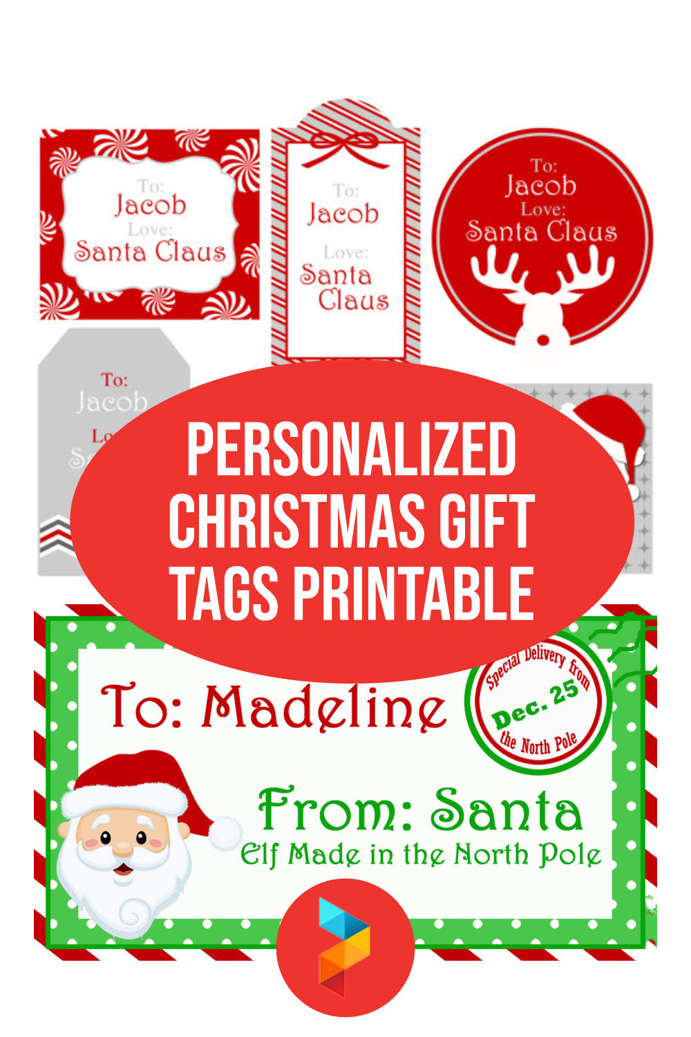 Personalized Christmas Gift Tags Printable