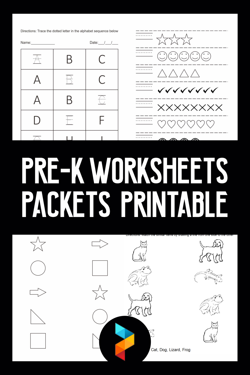 10 Best Pre K Worksheets Packets Printable Printablee