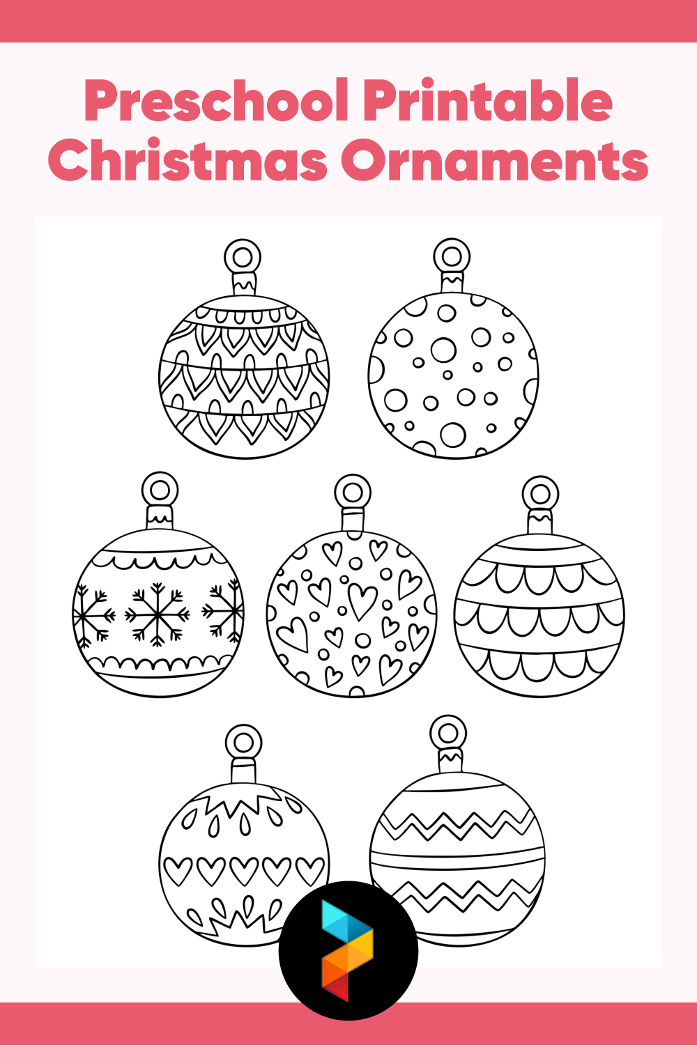 6 Best Preschool Printable Christmas Ornaments - printablee.com