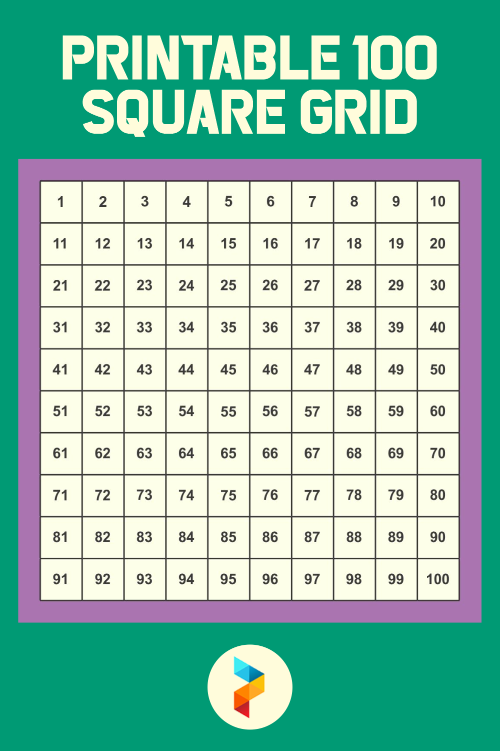 10 Best Printable 100 Square Grid