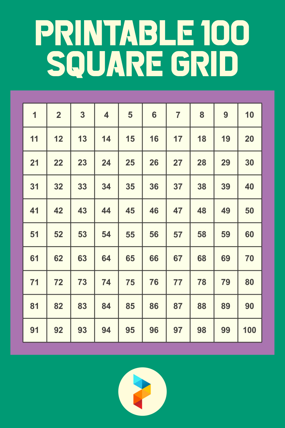 10 Best Printable 100 Square Grid Printablee